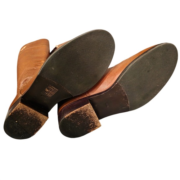 Tory Burch Brown Leather Knee High Riding Boots Women's Size 8.5M Old Money - Picture 6 of 8